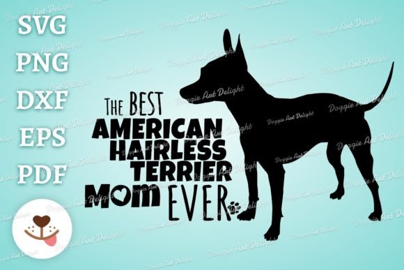American Hairless Dog Mom Graphics for Crafts