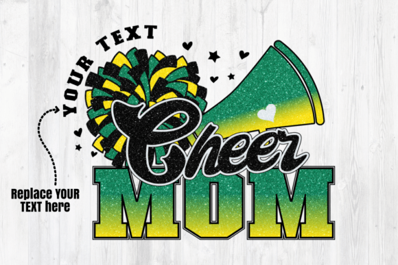 Cheer Mom Graphics: Vibrant Crafts for Blogs