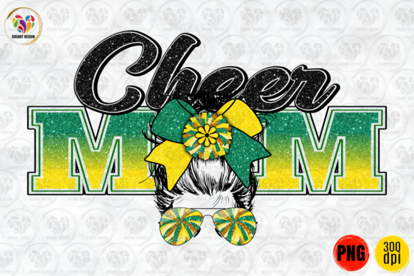 Cheer Mom, Messy Bun PNG: A Designer's Review