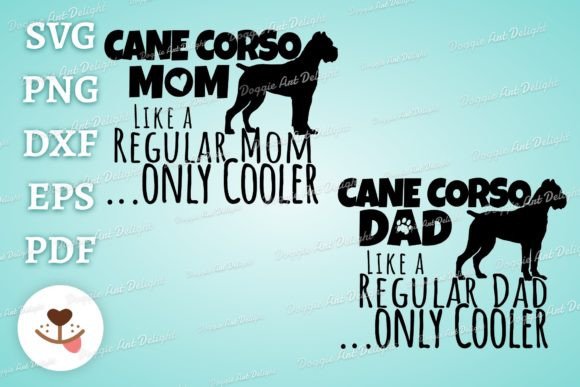 Funny Cane Corso Graphics for Crafts & Branding