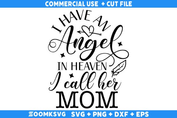 Mom Angel Graphics for Crafts and Branding