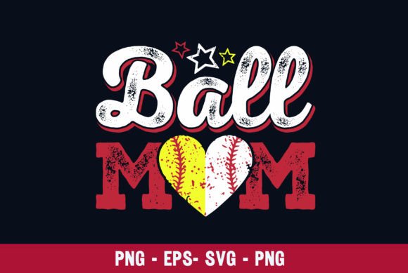 Softball Baseball Mom: Graphics for Crafts