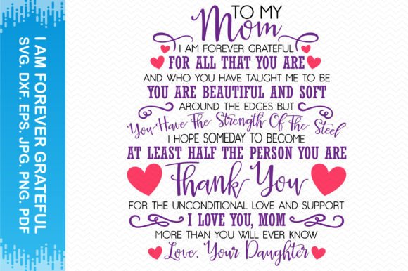 To My Mom Clipart: Premium Graphics for Crafts