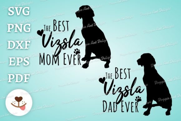 Vizsla Mom Dad Graphics for Crafts & Branding